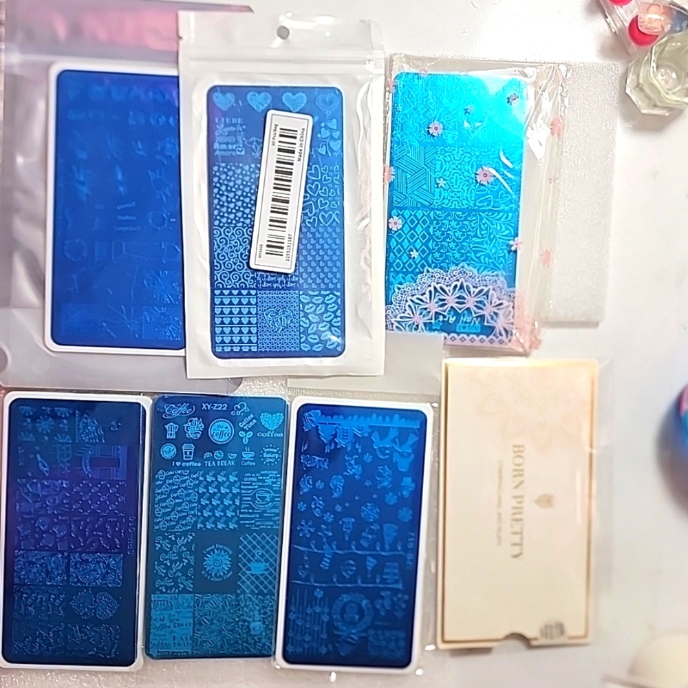 Ne♥w 7 stamping plates, different brand models,over 100+ designs hallowen, Valen